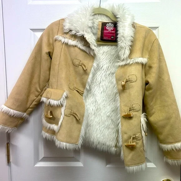 Gap suede and cotton girls size Medium/Large winter coat - Picture 1 of 3
